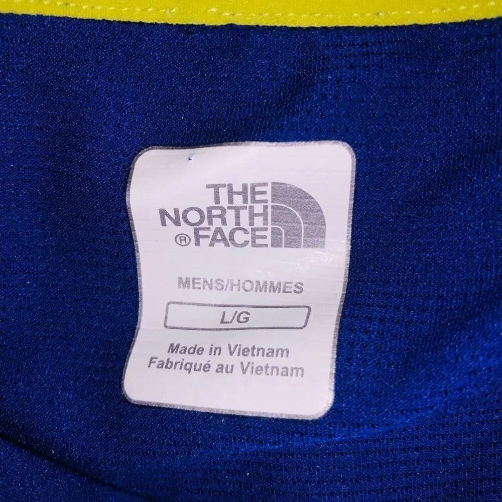 The North Face Mens L Blue Shirt Layering Long Sleeve Athletic Flash Dry